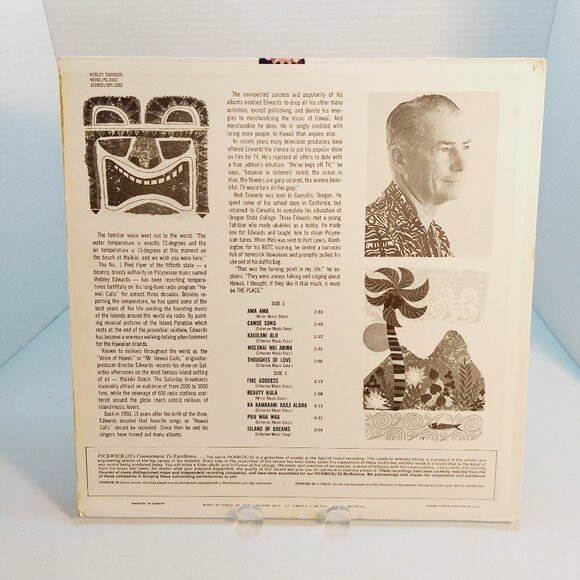 WEBLEY EDWARDS: Hawaii - The Island of Dreams (Vinyl LP, 1968) - Picture 4 of 4